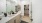 a bathroom with a large mirror